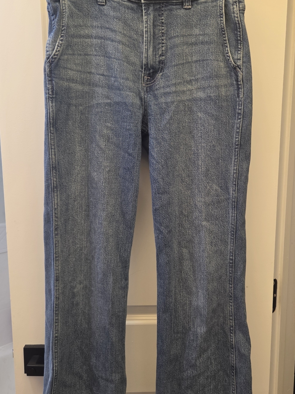 J.Crew High-Rise Straight Jean with Slant Pockets 1996 Semistretch Demin Size 27